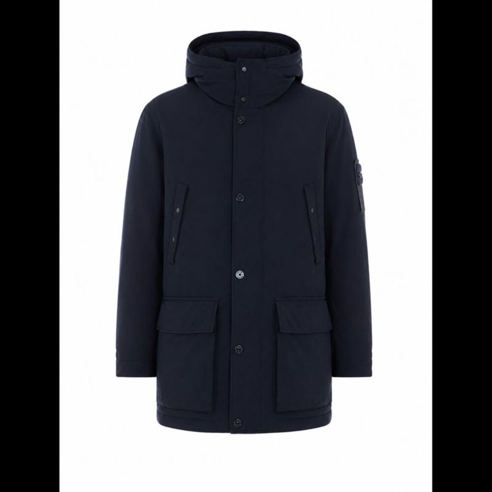 Stone Island Men Logo David-Tc Ghost Piece Heavy Jacket